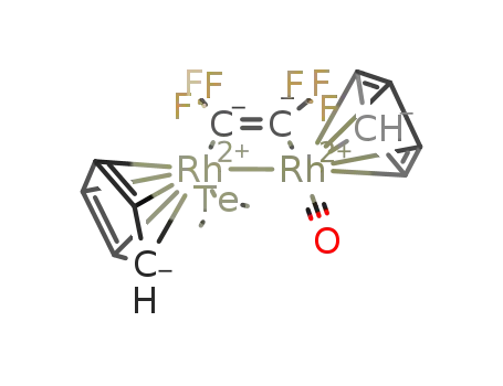 [(η(5)-C5H5)2Rh2(CO)(μ-η(1):η(1)-CF3C2CF3)(TeMe2)]