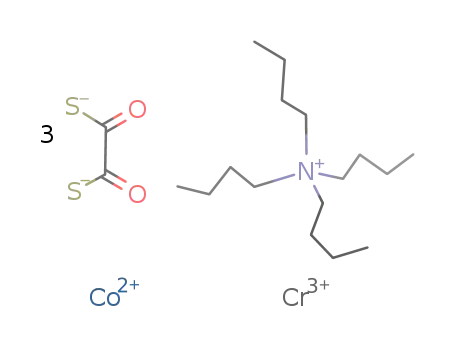 tetra-n-butylammonium [CoCr(dithiooxalato)3]