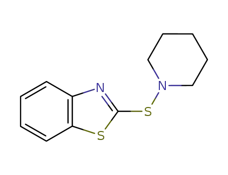 Molecular Structure of 26773-65-9 (2-(Piperidinothio)benzothiazole)