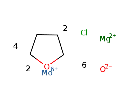 Mg(2+)*2Mo(6+)*2Cl(1-)*6O(2-)*4C4H8O=[Mg(ClMoO3)2(C4H8O)4]