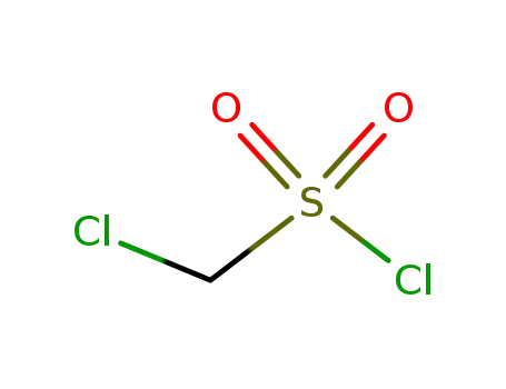 Molecular Structure of 3518-65-8 (Chloromethanesulfonyl chloride)