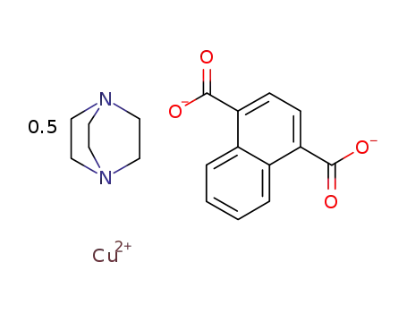 Cu(II)(1,4-naphthalenedicarboxylate)(DABCO)0.5
