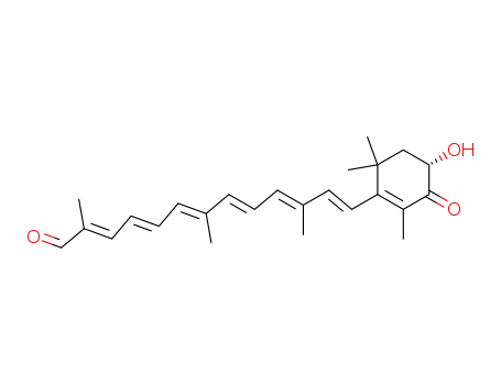 (S)-2,7,11-trimethyl-13-(4-hydroxy-2,6,6-trimethyl-3-oxo-1-cyclohexen-1-yl)-2,4,6,8,10,12-tridecahexaen-1-al