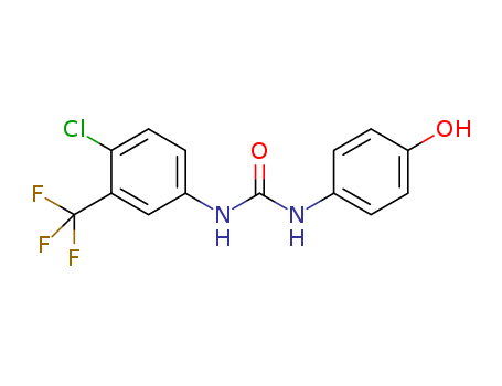 1-(4-chloro-3-(trifluromethyl)phenyl)-3-(4-hydroxyphenyl)urea