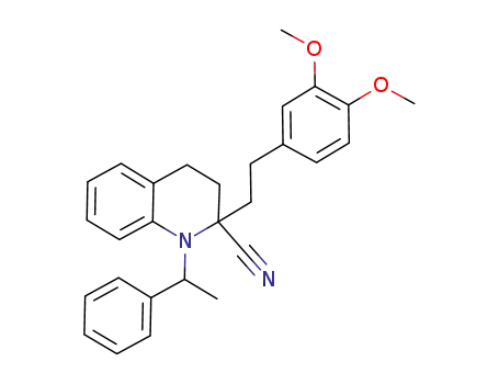2-[2-(3,4-dimethoxyphenyl)ethyl]-1-(1-phenylethyl)-1,2,3,4-tetrahydroquinoline-2-carbonitrile