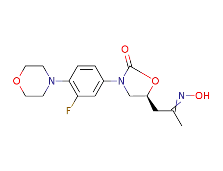 (S)-3-(3-fluoro-4-(morpholino)phenyl)-5-(2-(hydroxyimino)propyl)oxazolidin-2-one