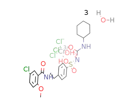 [Cr(glibenclamide)Cl3(H2O)]*3H2O