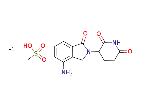 methanesulfonate salt of 3-(4-amino-1-oxo-1,3-dihydroisoindol-2-yl)-piperidine-2,6-dione