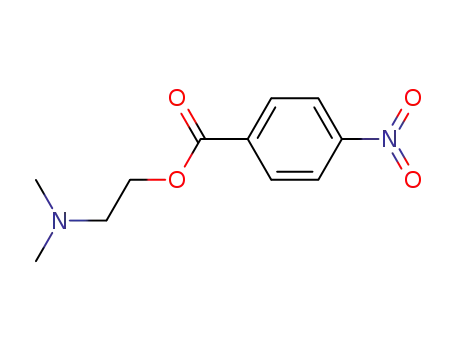 Molecular Structure of 38152-22-6 (Benzoic acid, 4-nitro-, 2-(dimethylamino)ethyl ester)