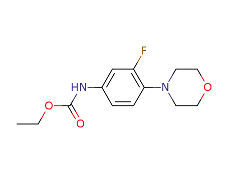 Molecular Structure of 565176-83-2 (Carbamic acid, [3-fluoro-4-(4-morpholinyl)phenyl]-, ethyl ester)