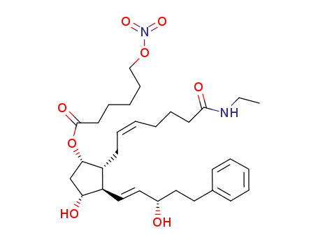 (1S,2R,3R,4R)-2-[(2Z)-7-(ethylamino)-7-oxohept-2-en-1-yl]-4-hydroxy-3-[(1E,3S)-3-hydroxy-5-phenylpent-1-en-1-yl]cyclopentyl 6-(nitrooxy)hexanoate