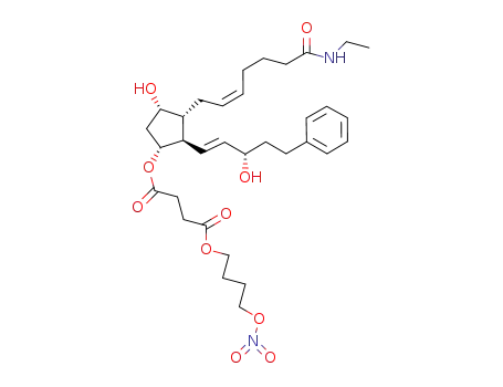 (1R,2R,3R,4S)-3-[(2Z)-7-(ethylamino)-7-oxohept-2-en-1-yl]-4-hydroxy-2-[(1E,3S)-3-hydroxy-5-phenylpent-1-en-1-yl]cyclopentyl 4-(nitrooxy)butyl butanedioate
