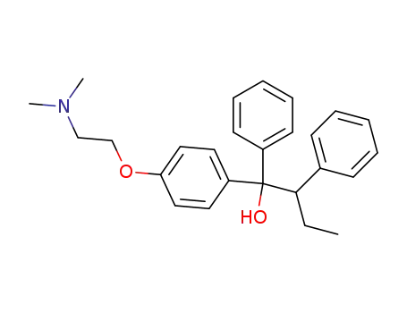 Molecular Structure of 748-97-0 (alpha-[4-[2-(dimethylamino)ethoxy]phenyl]-beta-ethyl-alpha-phenylphenethyl alcohol)