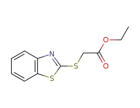 Molecular Structure of 24044-88-0 (ethyl 2-(benzo[d]thiazol-2-ylthio)acetate)