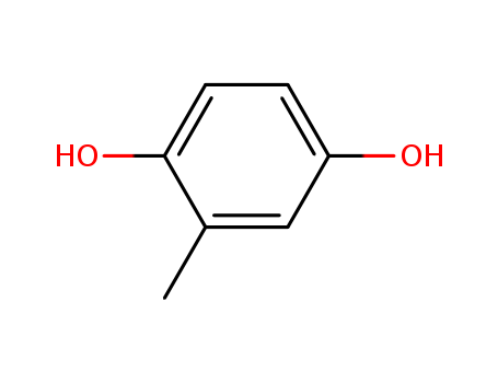 95-71-6,2-Methylhydroquinone,Hydroquinone,methyl- (6CI,8CI);1,4-Dihydroxy-2-methylbenzene;2,5-Dihydroxytoluene;2,5-Toluenediol;2-Methyl-1,4-benzenediol;2-Methyl-1,4-dihydroxybenzene;2-Methyl-1,4-hydroquinone;2-Methyl-p-hydroquinone;4-Hydroxy-2-methylphenol;M-HQ;Methyl-p-hydroquinone;Methylhydroquinone;