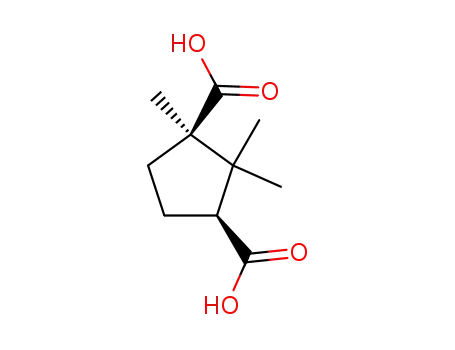 Molecular Structure of 124-83-4 (D-(+)-Camphoric acid)