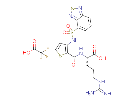 L-Arginine, N2-[[3-[(2,1,3-benzothiadiazol-4-ylsulfonyl)amino]-2-thienyl]carbonyl]-, 2,2,2-trifluoroacetate (1:1)