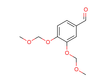 Molecular Structure of 6515-06-6 (3,4-Bis(methoxymethoxy)benzaldehyde)