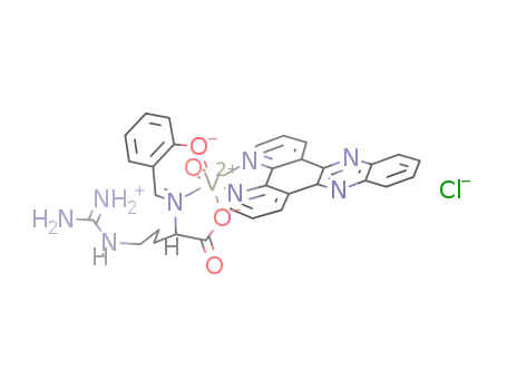 [VO(N-salicylidene-L-arginine(-1H))(dipyrido[3,2-a:2',3'-c]phenazine)]Cl