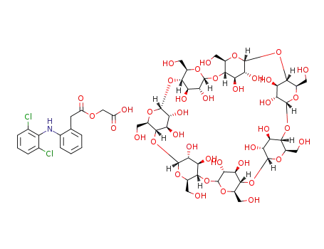 aceclofenac-β-cyclodextrin (1:1) inclusion complex