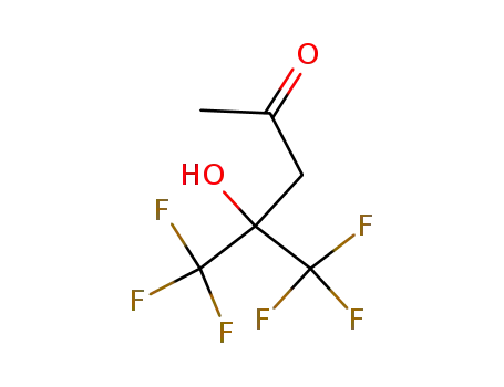Molecular Structure of 10487-10-2 (2-Pentanone, 5,5,5-trifluoro-4-hydroxy-4-(trifluoromethyl)-)