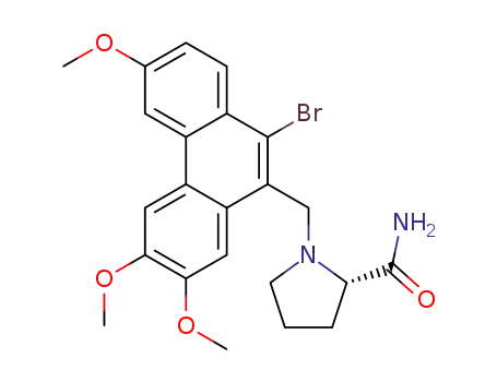 (2S)-1-[(10-bromo-3,6,7-trimethoxy-9-phenanthryl)methyl]pyrrolidine-2-carboxamide