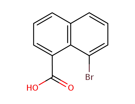 Molecular Structure of 1729-99-3 (8-Bromo-1-naphthoic acid)