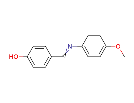 Molecular Structure of 3230-50-0 (Phenol, 4-[[(4-methoxyphenyl)imino]methyl]-)