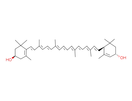 Molecular Structure of 89673-72-3 (â,E-Carotene-3,3'-diol,(3R,3'S,6'S)- )