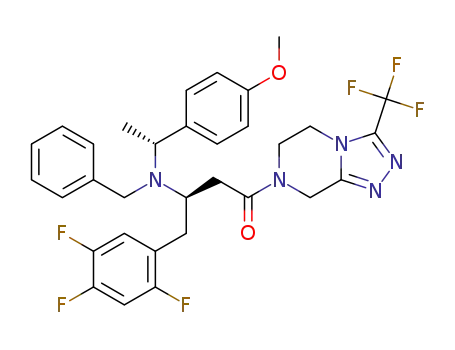 (R)-N-benzyl-1-(2',4',5'-trifluorophenyl)-4-oxo-4-{3''-(trifluoromethyl)-5'',6''-dihydro-1'',2'',4''-triazolo[4,3-α]pyrazin-7''(8''H)-yl}butan-2-amine