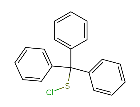 Molecular Structure of 24165-03-5 (TRIPHENYLMETHANESULFENYL CHLORIDE)