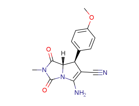 (trans-7,7a)-5-amino-7-(4-methoxyphenyl)-2-methyl-1,3-dioxo-2,3,7,7a-tetrahydro-1Hpyrrolo[1,2-c]imidazole-6-carbonitrile