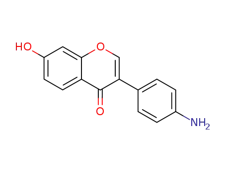 Molecular Structure of 77316-78-0 (4H-1-Benzopyran-4-one, 3-(4-aminophenyl)-7-hydroxy-)
