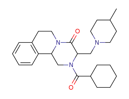 2-(cyclohexylcarbonyl)-3-((4-methylpiperidin-1-yl)methyl)-1,2,3,6,7,11b-hexahydro-4H-pyrazino[2,1-a]isoquinolin-4-one
