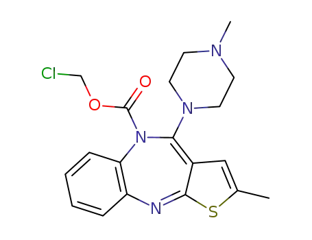 chloromethyl 2-methyl-4-(4-methyl(y)pi(y)perazin-1-yl)-5H-benzo[b]thieno[2,3-e][1,4]diaze(y)pine-5-carboxylate
