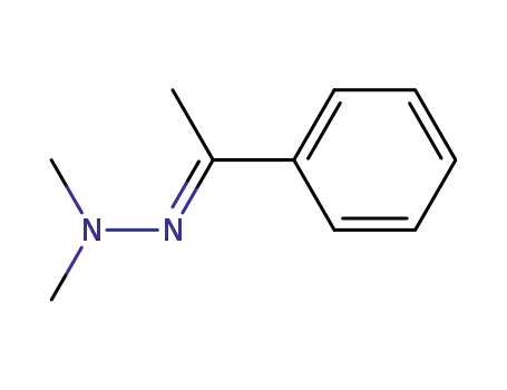 Molecular Structure of 28541-43-7 (Ethanone, 1-phenyl-, dimethylhydrazone, (1E)-)