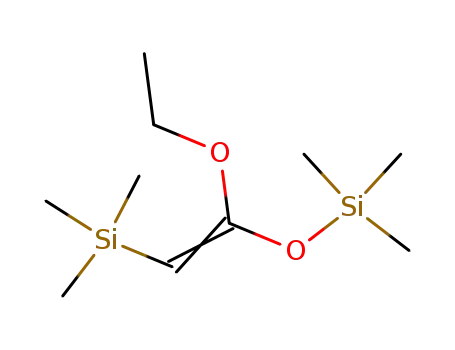 Molecular Structure of 65946-56-7 (Trimethylsilylketene Ethyl Trimethylsilyl Acetal (mixture of isomers))