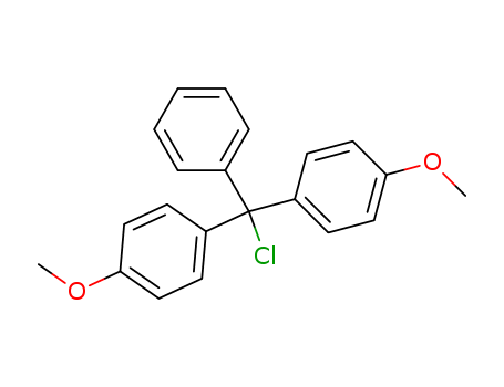 40615-36-9,4,4'-Dimethoxytrityl chloride,1,1'-(Chlorophenylmethylene)bis[4-methoxybenzene];4,4'-Dimethoxytriphenylmethyl chloride;Bis(4-methoxyphenyl)phenylmethyl chloride;Chlorobis(4-methoxyphenyl)phenylmethane;NSC 89782;4,4-Dimethoxytriphenylchloro methane;
