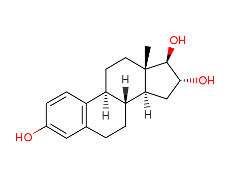 50-27-1,Estriol,1,3,5-Oestratriene-3beta,16alpha,17beta-triol;NSC-12169;1,3,5(10)-Estratriene-3,16-alpha,17beta-triol;(16.alpha.,17.beta.)-Oestra-1,3,5(10)-triene-3,16,17-triol;16.alpha.-Hydroxyestradiol;16.alpha.,17.beta.-Estriol;1,3,5-Estratriene-3beta,16alpha,17beta-triol;1,3, 5(10)-Estratriene-3,16.alpha., 17.beta.-triol;Estra-1,3,5(10)-triene-3,16,17-triol,(16R,17a)-;Estra-1,3,5(10)-trien-3, 16.alpha., 17.beta.-triol;16-alpha-Hydroxyoestradiol;16.alpha.-Estriol;16alpha-Hydroxy-17beta-estradiol;Triovex;Ovestrion;Oestra-1,3,5(10)-triene-3,16alpha,17beta-triol;3, 16.alpha.,17.beta.-Estriol;Synapause;Klimoral;Folicular hormone;16-alpha-Hydroxyestradiol;3,16.alpha., 17.beta.-Trihydroxy-1,3,5(10)-estratriene;Hemostyptanon;Estra-1,3,5(10)-triene-3,16,17-triol, (16alpha,17beta)-;Estra-1,3,5(10)-trien-3,16alpha,17beta-triol;Estriolo [Italian];Tridestrin;Estra-1,3,5(10)-trien-3,16.alpha., 17.beta.-triol;3,16-alpha,17-beta-Oestriol;3,16-alpha,17-beta-Estriol;Oestra-1,3,5(10)-triene-3,16.alpha., 17.beta.-triol;Aacifemine;16.alpha.,17.beta.-Oestriol;Deuslon-A;Oestratriol;3,16alpha,17beta-Trihydroxy-1,3,5(10)-estratriene;3,16.alpha., 17.beta.-Trihydroxy-.delta.-1,3,5-oestratriene;16.alpha.-Hydroxyoestradiol;3,16alpha,17beta-Trihydroxy-delta-1,3,5-oestratriene;A 13610;Oestriolum;Trihydroxyoestrin;Holin V;Thulol;Triodurin;Orestin;Estra-1,3,5(10)-triene-3,16.alpha.,17.beta.-triol;Oestriol [Steroidal oestrogens];Overstin;Orgastyptin;Ovestin;Estriel;(16alpha,17beta)-estra-1,3,5(10)-triene-3,16,17-triol;Theelol;Stiptanon;(16alpha,17beta)-Oestra-1,3,5(10)-triene-3,16,17-triol;