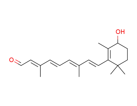 Molecular Structure of 18344-42-8 (all-trans 4-Hydroxyretinal)
