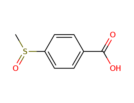 33963-58-5,4-methylsulfinylbenzoate,Benzoicacid, p-(methylsulfinyl)- (6CI,8CI);4-Carboxyphenyl methyl sulfoxide;p-(Methylsulfinyl)benzoic acid;