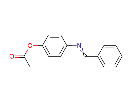 Molecular Structure of 13031-47-5 (Phenol, 4-[(phenylmethylene)amino]-, acetate (ester))