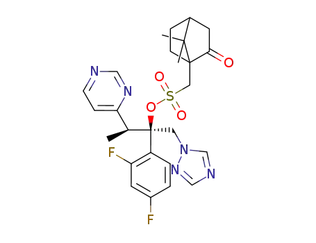 (2R,3S)-2-(2,4-difluorophenyl)-3-(5-fluoropyrimidin-4-yl)-1-(1H-1,2,4-triazol-1-yl)butan-2-ol ((1R,4R)-7,7-dimethyl-2-oxobicyclo[2.2.1]heptan-1yl)methanesulfonate
