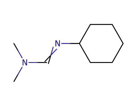 Molecular Structure of 3459-75-4 (N-cyclohexyl-N,N-dimethyl-methanimidamide)
