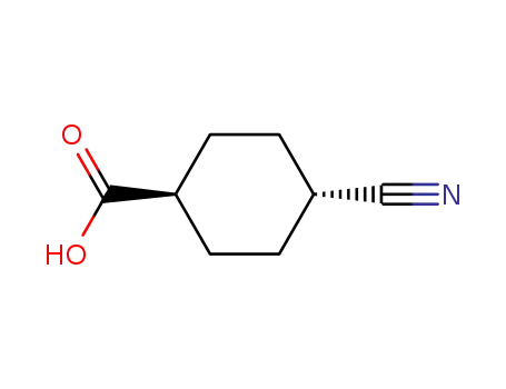 Molecular Structure of 15177-68-1 (Cyclohexanecarboxylic acid, 4-cyano-, trans-)