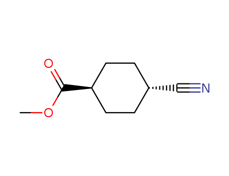 Cyclohexanecarboxylic acid, 4-cyano-, methyl ester, trans-