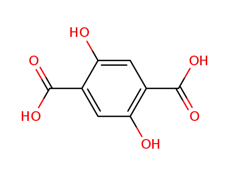 Molecular Structure of 610-92-4 (2,5-Dihydroxyterephthalic acid)
