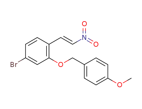 (E)-4-bromo-2-((4-methoxybenzyl)oxy)-1-(2-nitrovinyl)benzene