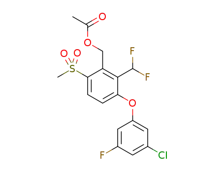 [3-(3-chloro-5-fluoro-phenoxy)-2-(difluoromethyl)-6-methylsulfonyl-phenyl]methyl acetate