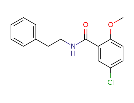 Molecular Structure of 33924-49-1 (5-CHLORO-2-METHOXY-N-(2-PHENYLETHYL)BENZAMIDE)